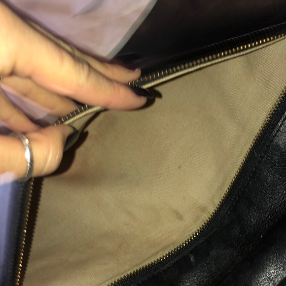 Tory Burch black clutch with chain gold - Picture 5 of 8